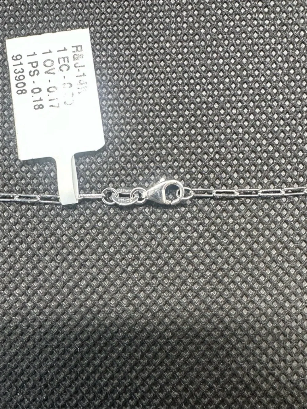 14K White Gold 0.55ctw Multi Shape Natural Diamond Paperclip Necklace